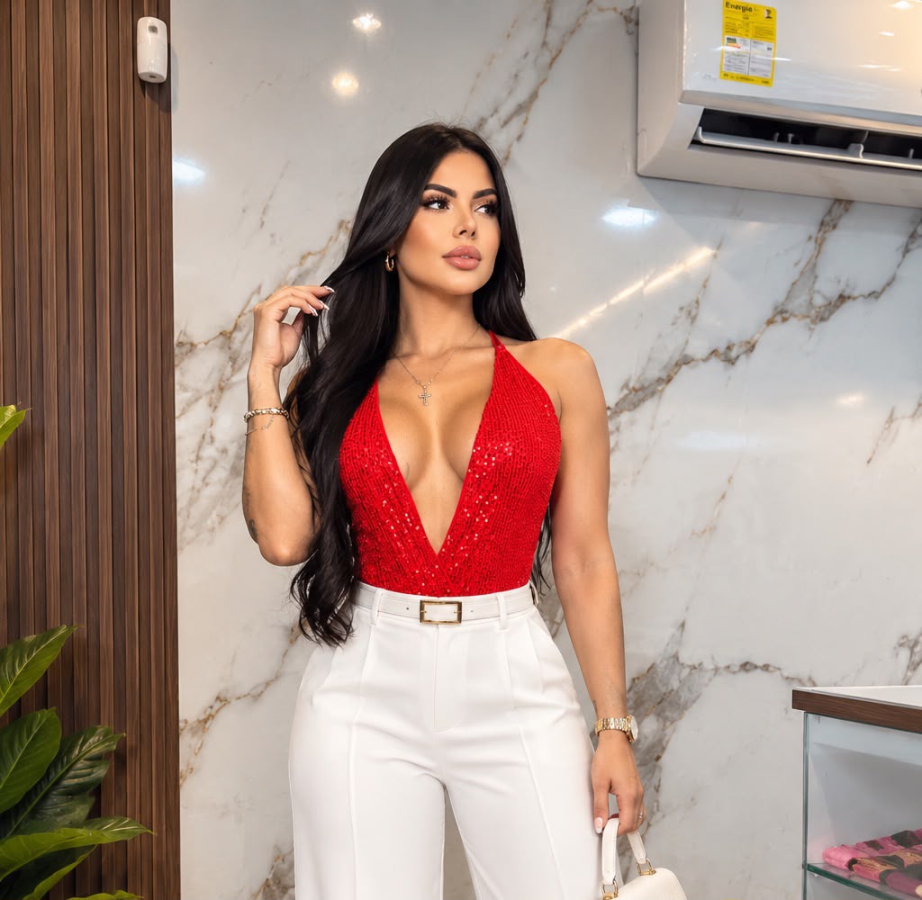 BODY LENTEJUELA ROJ